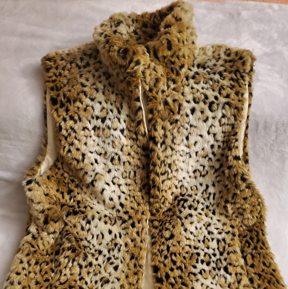 NWOT Leopard Vest
